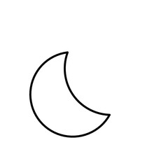 Moon outline 