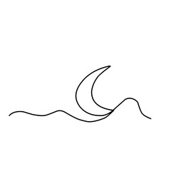 Moon continuous Line 