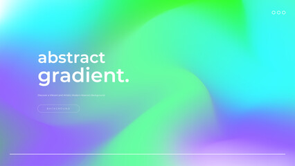 Gradient blue green and purple abstract background vector