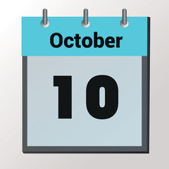 October 10, Cover design with number cube