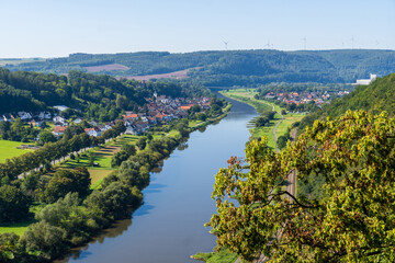 Obraz premium Aussicht vom Weser-Skywalk