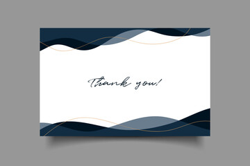 thanks you business card modern template design