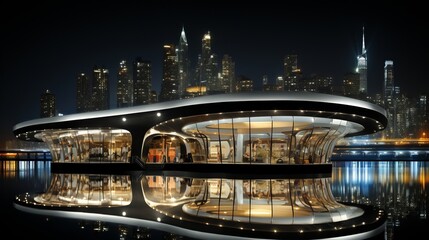 Fototapeta premium 未来の都市,Generative AI AI画像