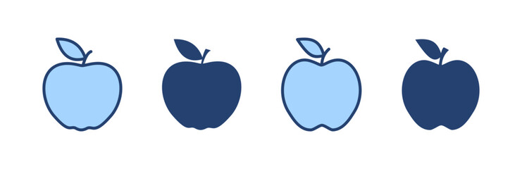 Apple icon vector. Apple sign and symbols for web design.