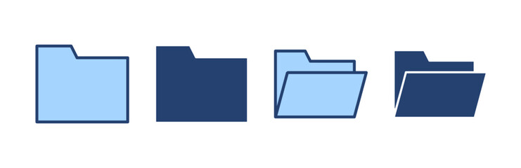 Folder icon vector. folder sign and symbol