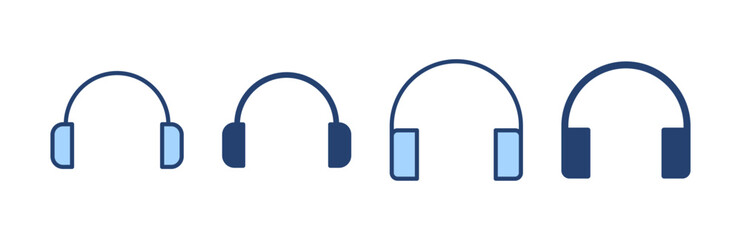 Headphone icon vector. Headvector sign and symbol
