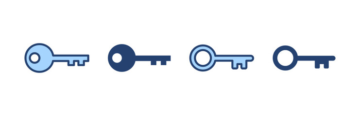Key icon vector. Key sign and symbol.