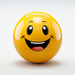 Emoji smile em 3D criado por Ia