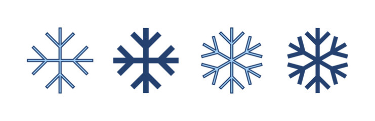 Snow icon vector. snowflake sign and symbol