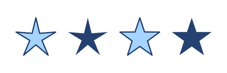 Star icon vector. rating sign and symbol. favourite star icon