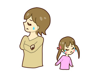 喧嘩する母と娘