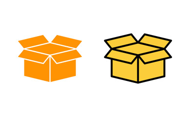 Box icon set for web and mobile app. box sign and symbol, parcel, package