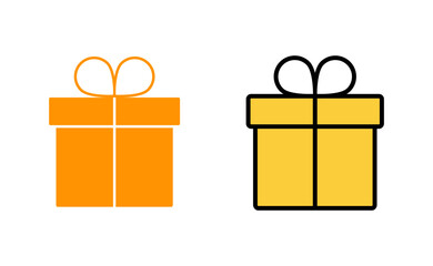 Gift icon set  for web and mobile app. gift sign and symbol. birthday gift