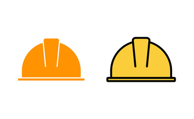 Helmet icon set for web and mobile app. Motorcycle helmet sign and symbol. Construction helmet icon. Safety helmet