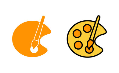 Paint icon set for web and mobile app. paint brush sign and symbol. paint roller icon vector