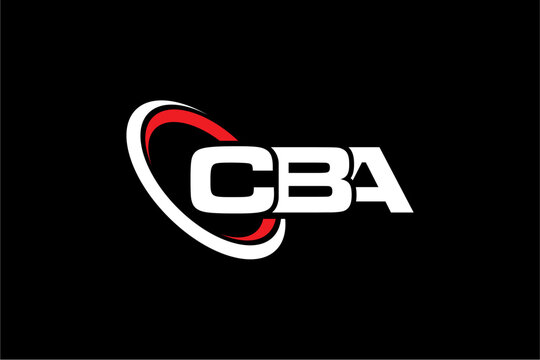 CBA creative letter logo design vector icon illustration	
