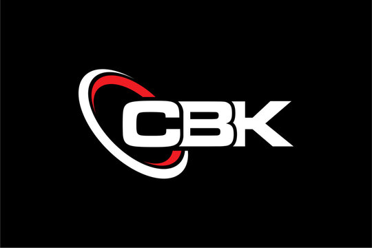 CBK creative letter shield logo design vector icon illustration