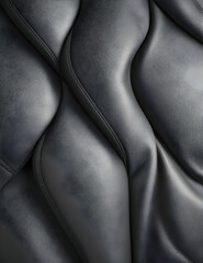 Gray background with leather fabric texture curves