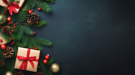Christmas Decorative holidays greeting banner 