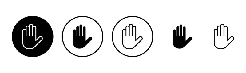 Fototapeta premium Hand icon set illustration. hand sign and symbol. hand gesture