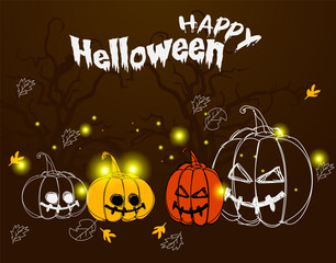 Halloween design card