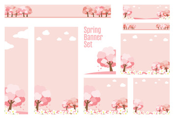 バナーセット_桜の木