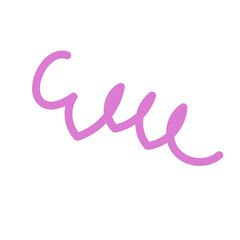Obraz premium Pink Squiggles Lines Vectors 