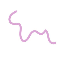 Pink Squiggles Lines Vectors 