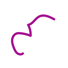 Pink Squiggles Lines Vectors 