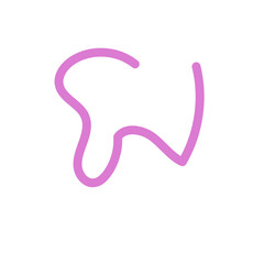 Pink Squiggles Lines Vectors 