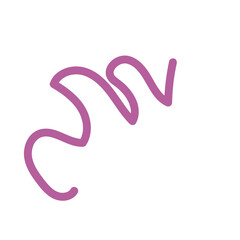 Obraz premium Pink Squiggles Lines Vectors 