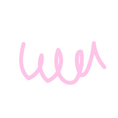 Pink Squiggles Lines Vectors 