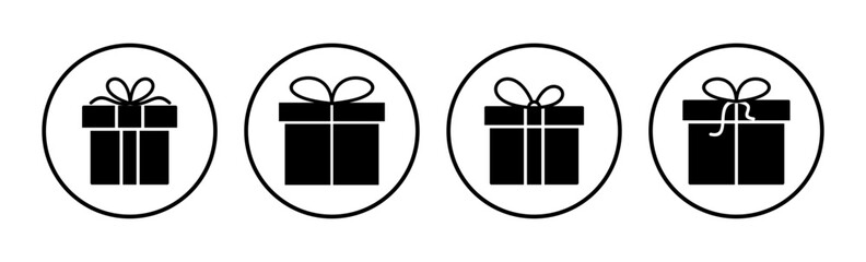 Gift icon vector. gift box icon. birthday gift