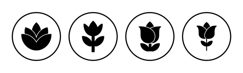 Flower icon vector. floral icon. flower logo