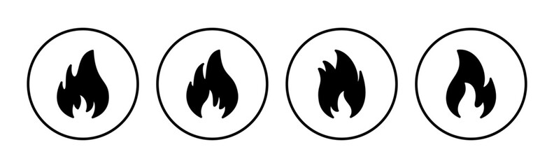 Fire icon vector. fire flame icon