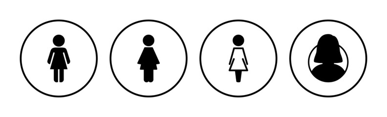Female icon vector. toilet icon. restroom sign. gender