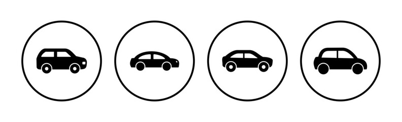 Car icon vector. Car sign. sedan