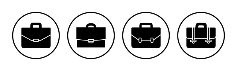 Briefcase icon vector. Portfolio vector icon. suitcase icon