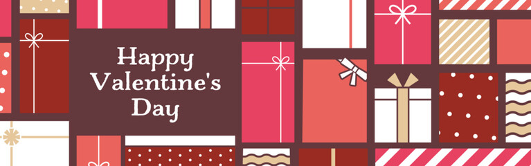 背景パターン_プレゼントボックス_バレンタインデー