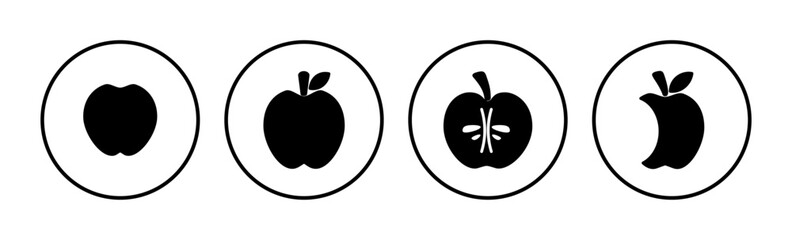 Apple icon vector. apple symbol
