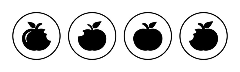 Apple icon vector. apple symbol