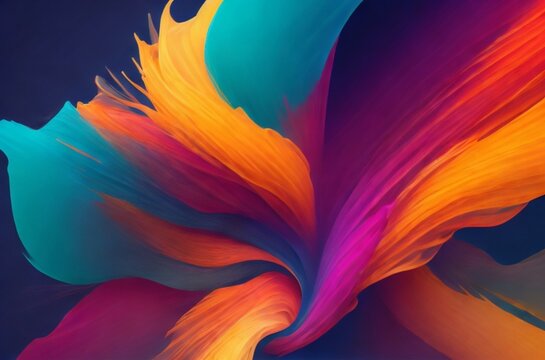explosion of colors, shapes, and textures that evoke a sense of energy and movement - 