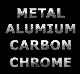 Various Metal Text Styles with Live Type