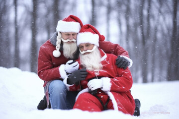 Winter Family - ai generated