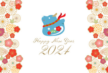 辰, 辰年, 年賀状, 2024, はがき, 新年, 2024年, お正月, テンプレート, ドラゴン, 手描き, 干支, 年賀はがき, 新春, 迎春, 謹賀新年, 和風, 和柄, 祝賀, 竜, イラスト, 筆, かっこいい, ベクター, シンボル, シルエット, 水彩