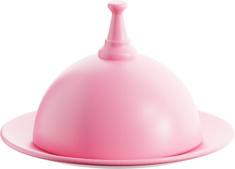 Serving Dish with cloche 3D icon