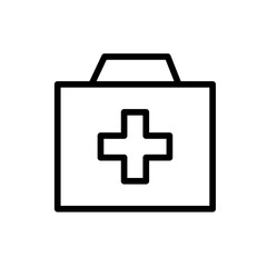 Doctor medical and health icon with black outline style. medical, hospital, doctor, care, health, medicine, stethoscope. Vector Illustration