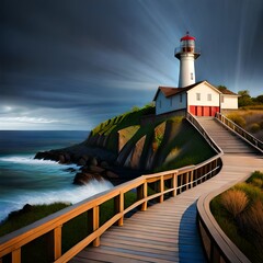 lighthouse on the coast