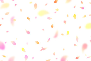 背景素材_花吹雪_カラフル_ピンク