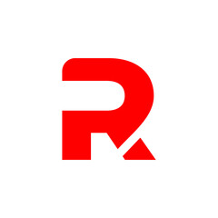 The initial R logo is red with legs apart